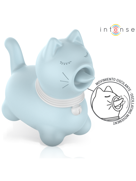 INTENSE ESTIMULADOR PUPPY LENGUA ROTADORA 360º PARA CLITORIS AZUL